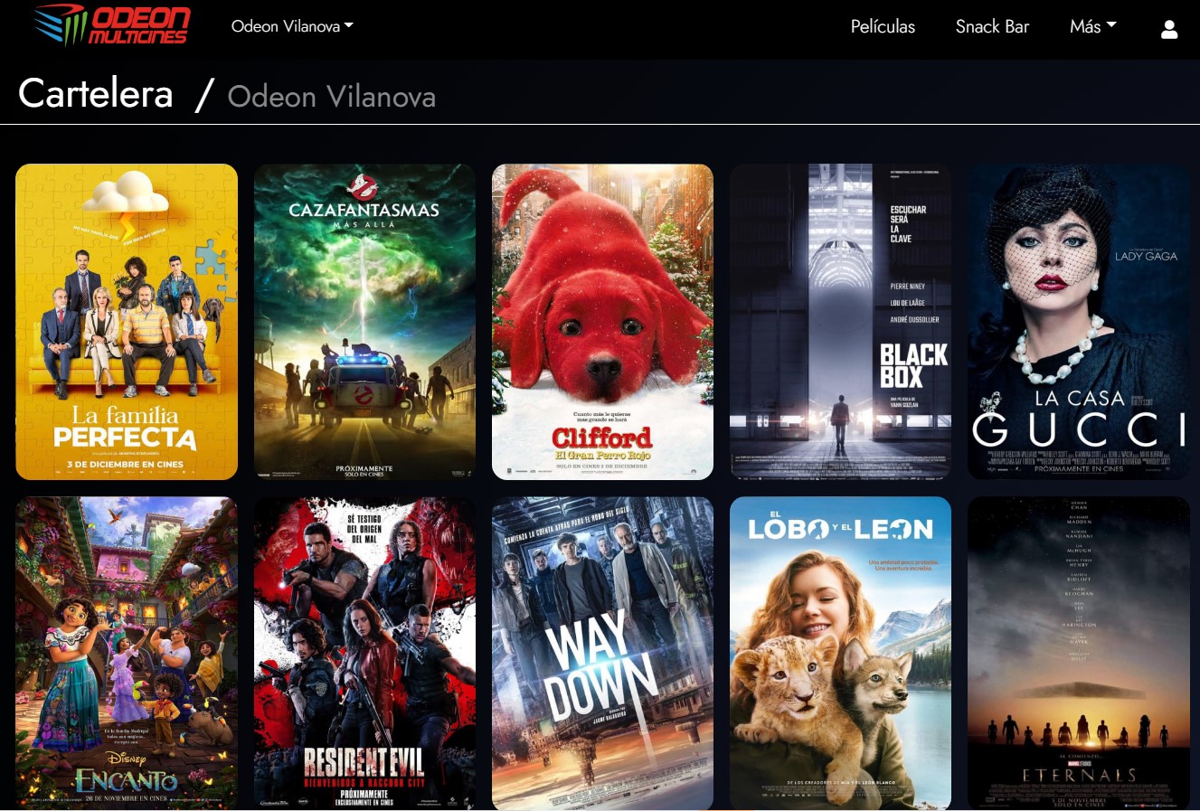 Abren los multicines Odeon Vilanova: estas son las películas que podrás ver