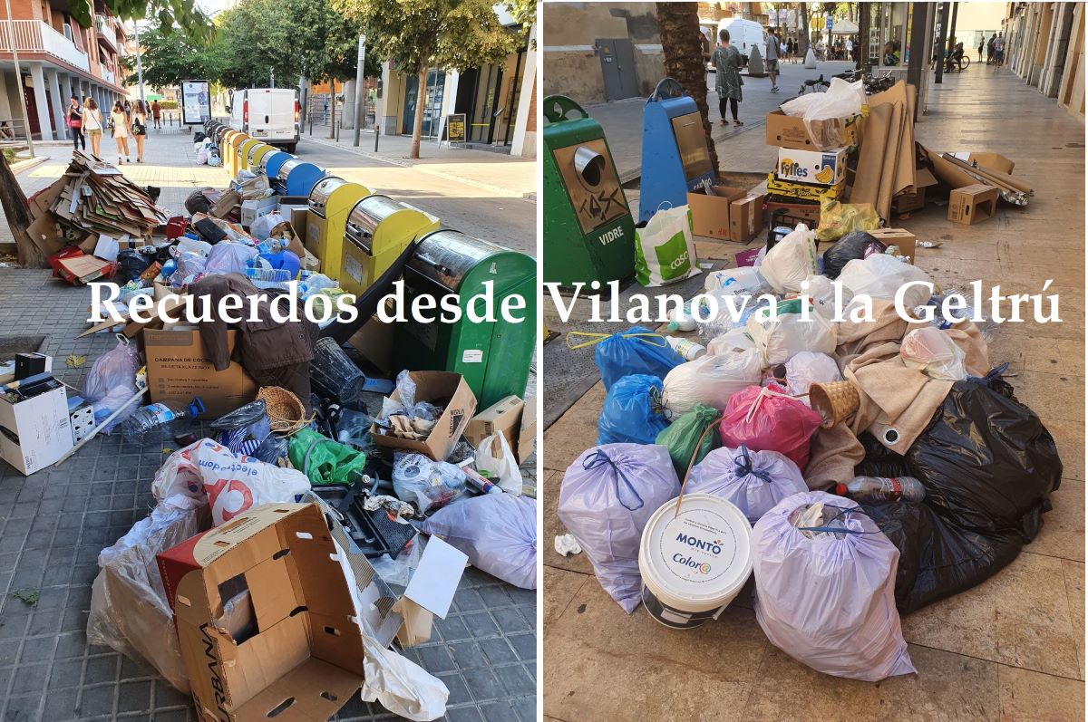 Las basuras vuelven a ser la postal del verano en Vilanova