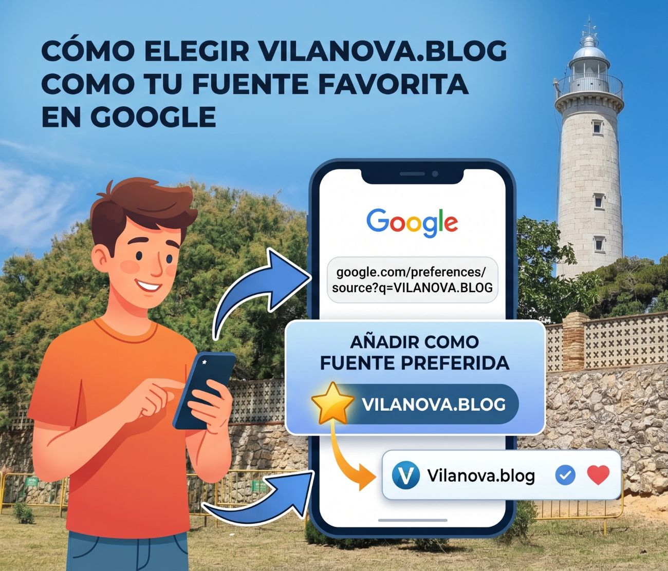 Cómo seguir en Google las noticias de Vilanova i la Geltrú